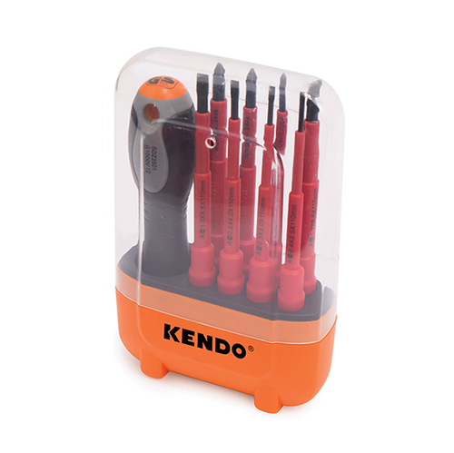 סט מברגי VDE ראשים מתחלפים 8 יח KENDO