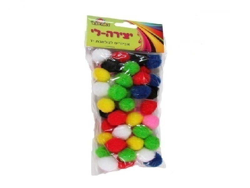 פונפונים צבעוניים 1.8 ס"מ