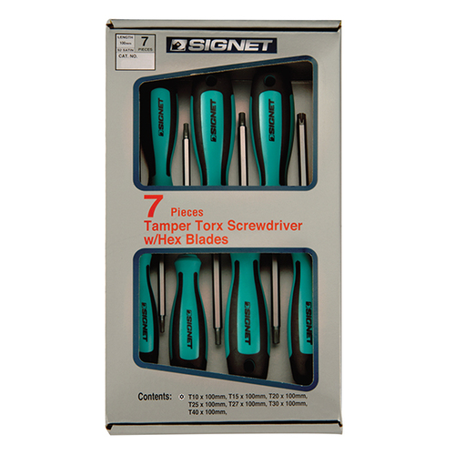 סט מברגי TORX+חור 7 יח SIGNET