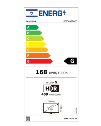 טלוויזיה סמסונג Samsung SmartTV NEO QLED 85