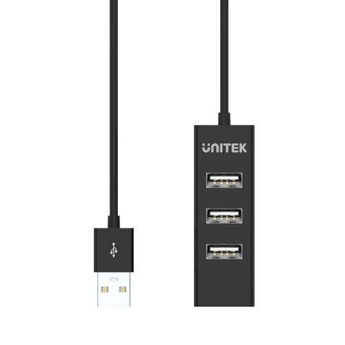 רכזת UNITEK Y-2140BK USB 2.0 4-Port Hub