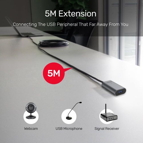 כבל Unitek U304A USB-C to USB-A Active Extension Cable