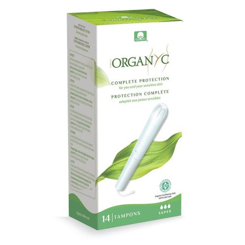 טמפונים אורגניים עם מוליך - סופר 14 יחידות  Organ(y)c