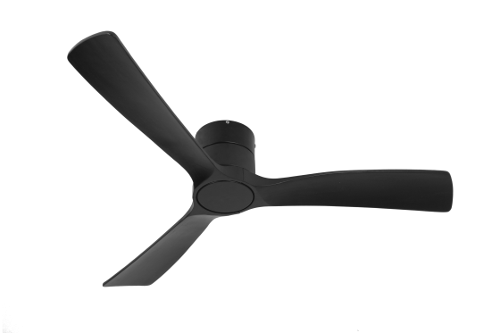  מאוורר  "FANATIC" צמוד תקרה DC 35W - גימור שחור - כנפיים שחור