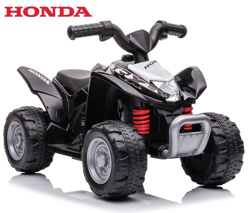 טרקטורון ממונע 6V רחב ויציב לילדים הונדה Quad HONDA ATV עם אורות - שחור 