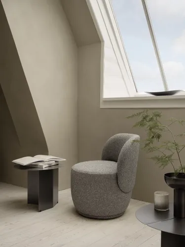  כורסא בוקלה בז' KUON armchair beige
