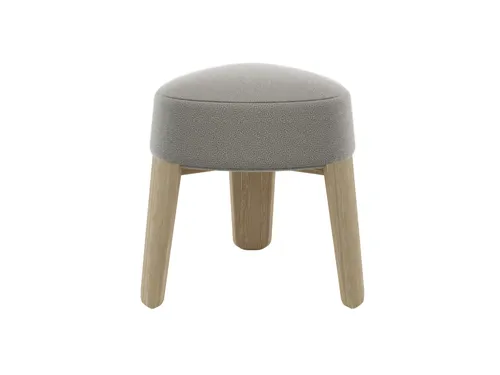  שרפרף 3 רגליים בד בוקלה טאופ רגלי עץ KUON Stool 