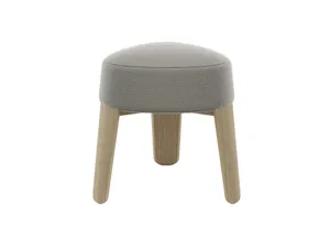  שרפרף 3 רגליים בד בוקלה טאופ רגלי עץ KUON Stool 