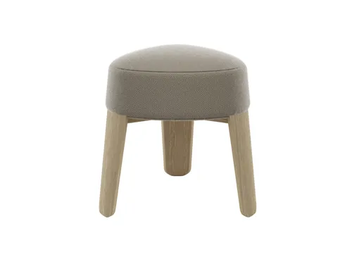  שרפרף 3 רגליים בד בוקלה שיטאקי רגלי עץ KUON Stool 