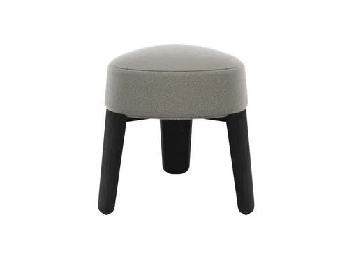 שרפרף 3 רגליים בד בוקלה טאופ רגלים שחורות KUON Stool