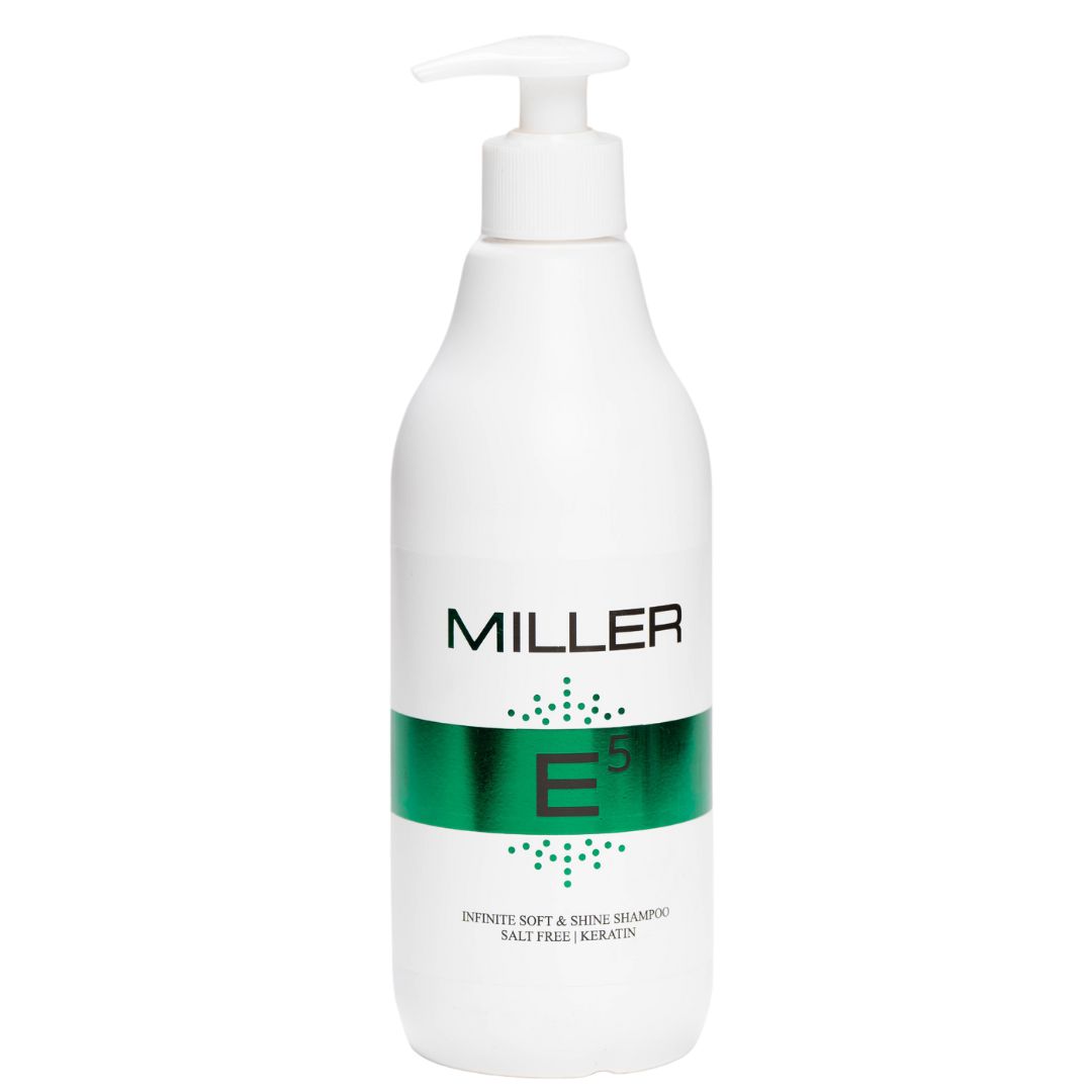 שמפו קרטין ללא מלחים MILLER E5 לשיער יבש ופגום מילר 500 מ"ל