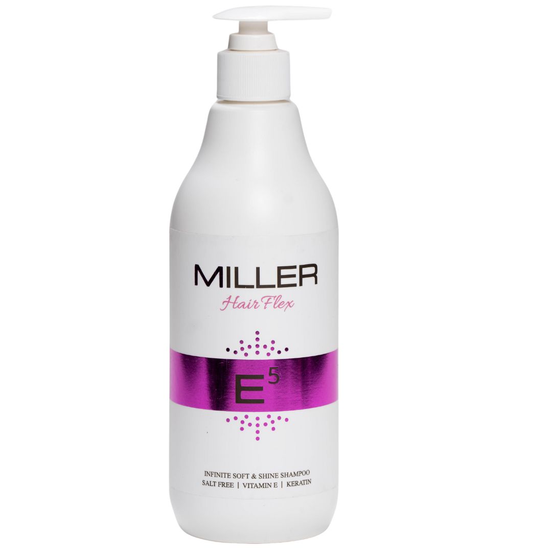 שמפו E5 ללא מלחים לשיער יבש MILLER E5 מילר 500 מ"ל