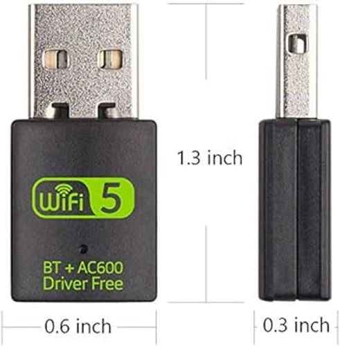 מתאם רשת אלחוטי  Auscoumer BT+Wifi AC600Mbps 5Ghz