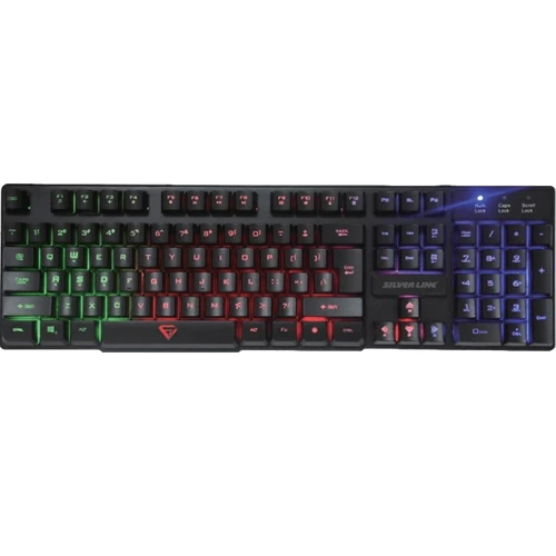 מקלדת גיימינג אורות Scorpius Silver Line