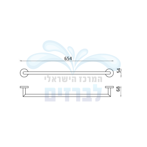 HAMAT 801687 | מתלה מגבות 60 ס