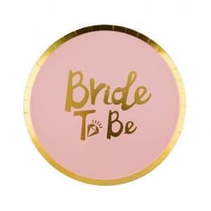 צלחות BRIDE TO BE 