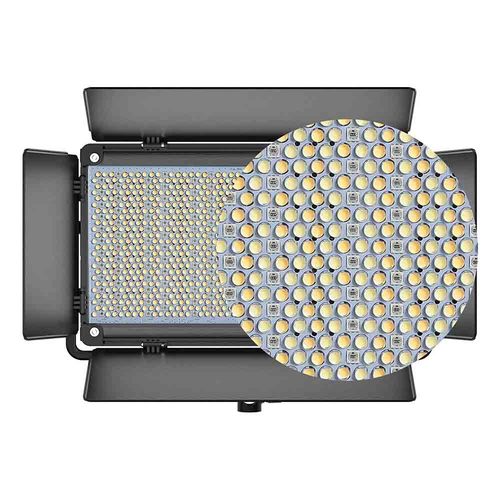 קיט 2 פנסי לד צבעוני RGB לאולפן GVM-1500D