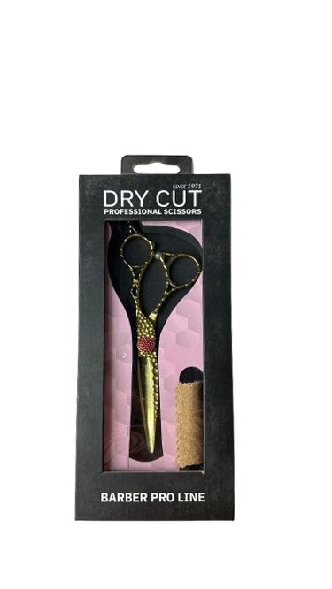 מספריים מקצועי DRY CUT צבע זהב עם זרקון