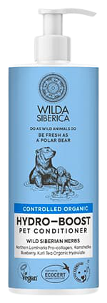 מרכך קונדישינר אורגני לכלב ולחתול ווילדה סיבריקה אקסטרא לחות 400 מ"ל Wilda Siberica