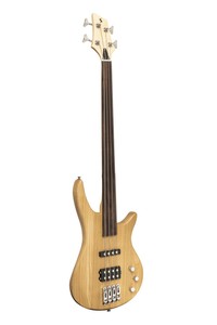 גיטרה בס Fusion דגם SBF-40 NAT FL ללא סריגים (Fretless) חברת Stagg