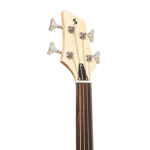 גיטרה בס Fusion דגם SBF-40 NAT FL ללא סריגים (Fretless) חברת Stagg