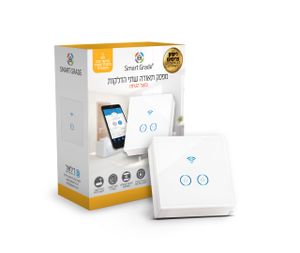 מפסק חכם לתאורה 2 הדלקות על הטיח דילאור