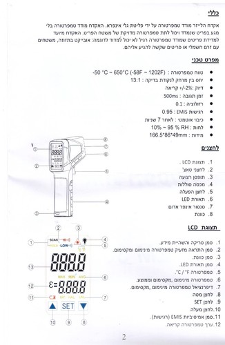 אקדח טמפרטורה ZM3031