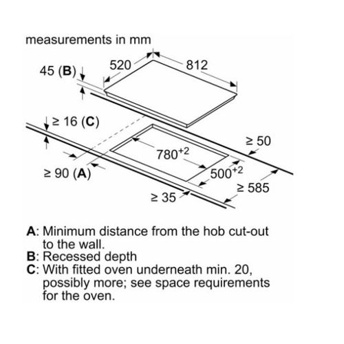 כיריים קרמיות 80 ס