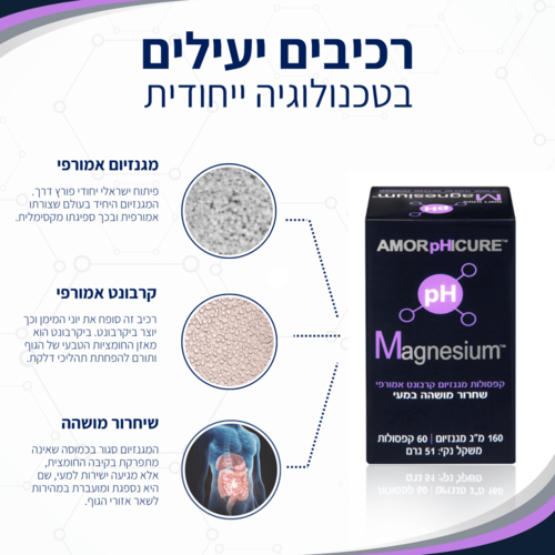 pH מגנזיום קרבונט 60 קפסולות