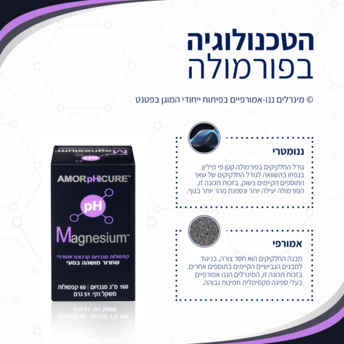 pH מגנזיום קרבונט 60 קפסולות