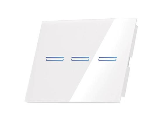 מתג חכם לתאורה 3 מפסקים לבן סמיקום SMART