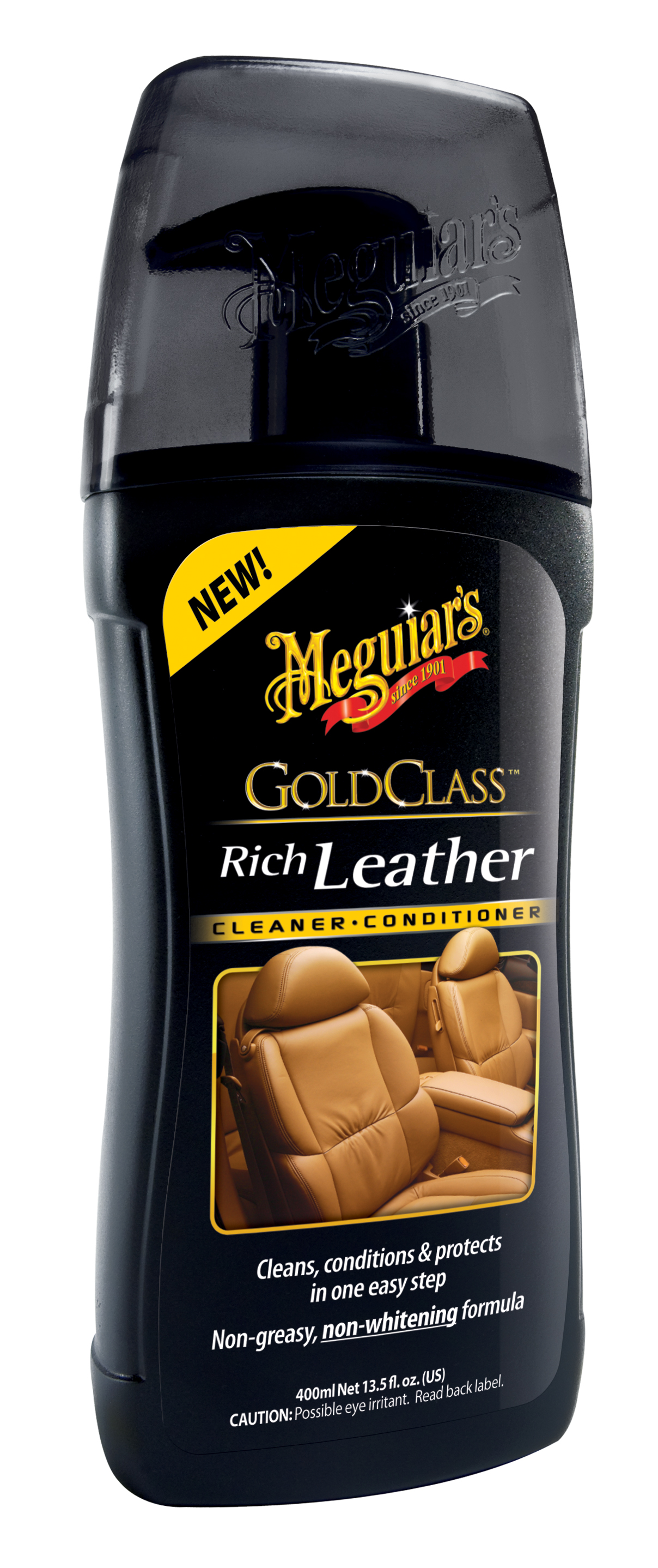 תחליב מנקה ומרכך עור מגוויארס - MEGUIARS RICH LEATHER CLEANER & CONDITIONER