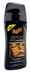 תחליב מנקה ומרכך עור מגוויארס - MEGUIARS RICH LEATHER CLEANER & CONDITIONER 