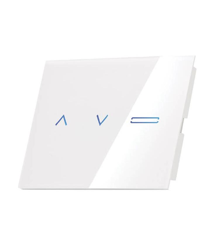 מתג חכם משולב תאורה 1 מפסק ותריס לבן סמיקום SMART