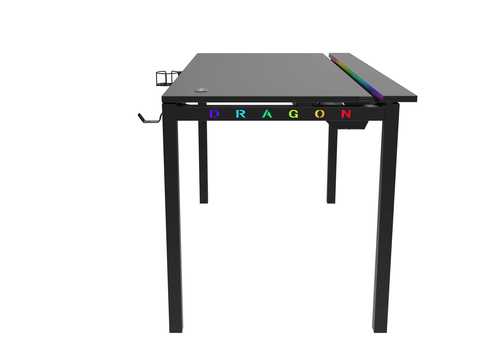 שולחן גיימינג, Dragon Magma RGB DLX, צבע שחור, שנה אחריות יבואן רשמי