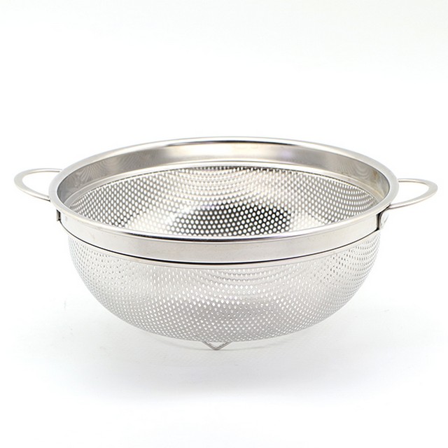 מסננת עגולה +שתי ידיות על רגליות 11*21 ס"מ YC.\2018-11-265