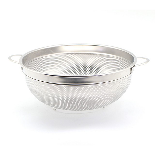 מסננת עגולה שתי ידיות על רגל 12*24 ס"מ YC.\2018-11-266