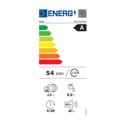 מדיח כלים רחב 13 מע' כלים Siemens SN23EW28AE IQ300 לבן | גרמניה 