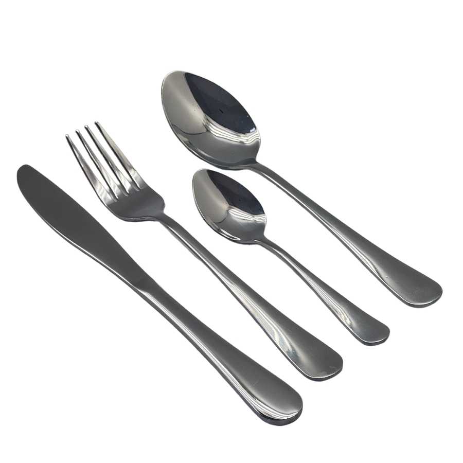 סט 24 חלקים סכו"ם נירוסטה חלק - YZ24-107