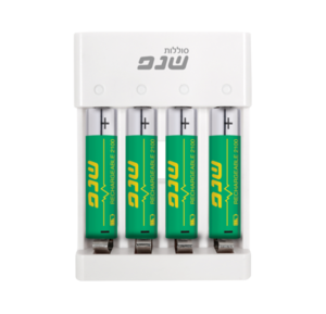 מטען + 4 סוללות נטענות AA שנפ