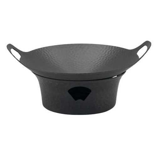 ווק מתכת עם סטנד מחזיק נר 22*4.7 ס