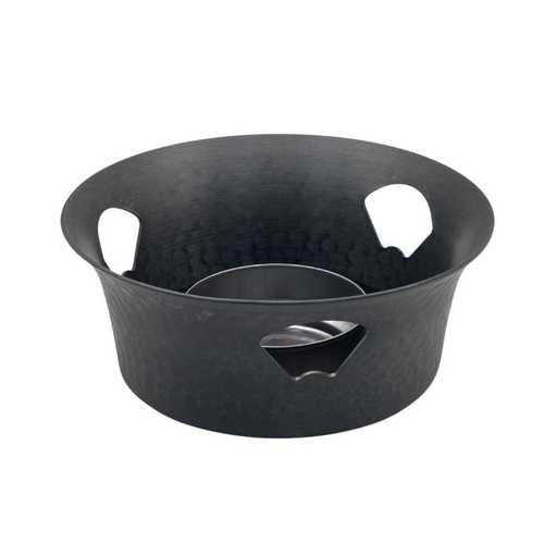 ווק מתכת עם סטנד מחזיק נר 22*4.7 ס