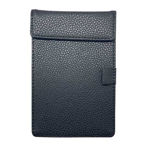 ספר חשבון עור שחור 19*13.5 ס