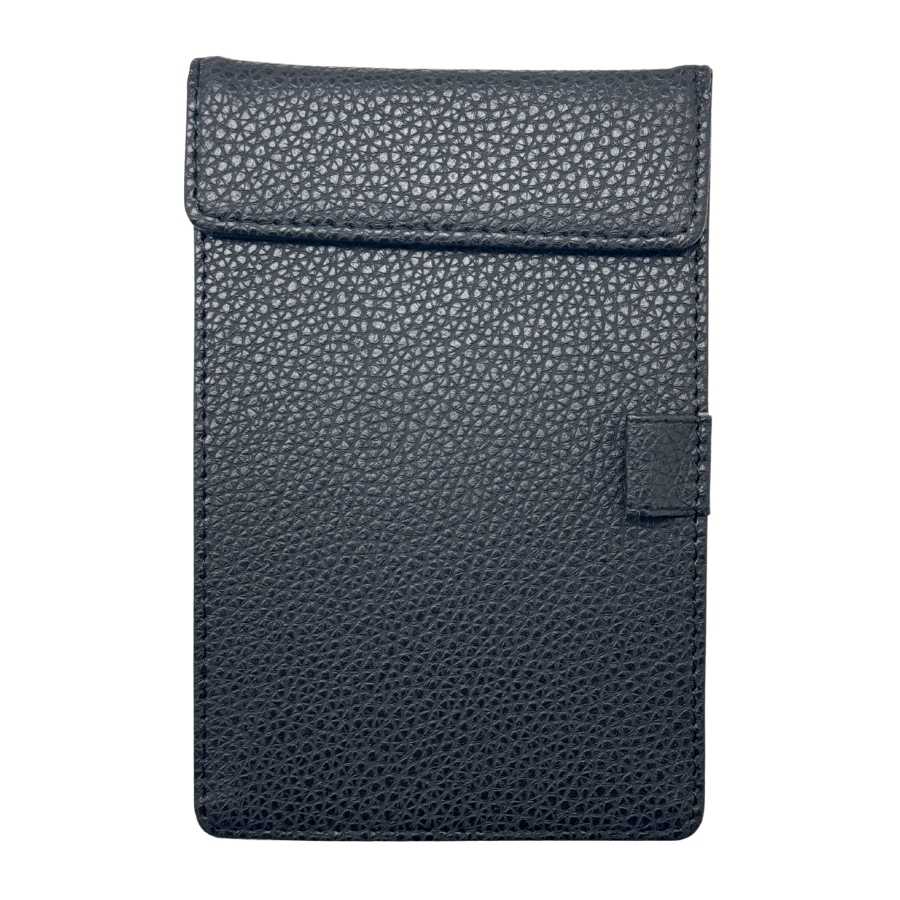 ספר חשבון עור שחור 19*13.5 ס"מ - YZ24-155