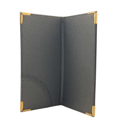 ספר חשבון נפתח עור שחור 25*13.5 - YZ24-156