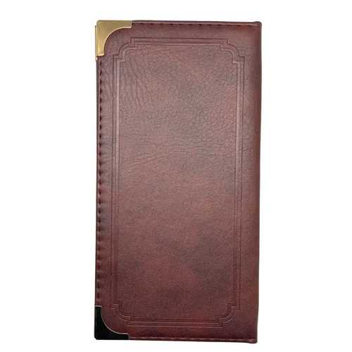 ספר חשבון נפתח עור חום 25*13.6 - YZ24-157