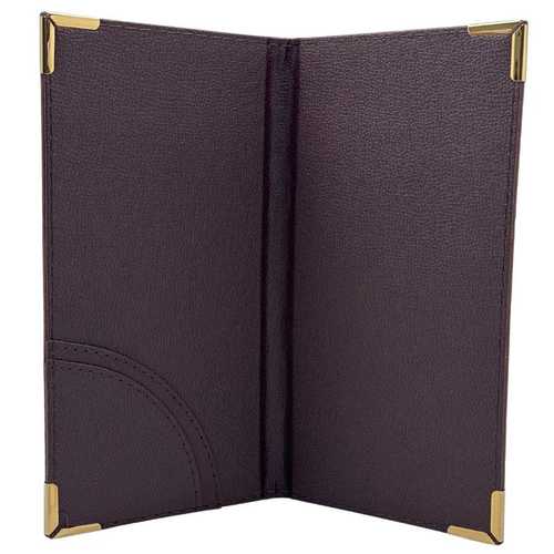 ספר חשבון נפתח עור חום 25*13.6 - YZ24-157