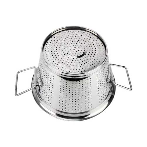 מסננת נירוסטה עגולה עם ידיות 39*23 ס