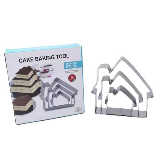 סט 3 מיקדי עוגות בצורת בית - YZ24-60