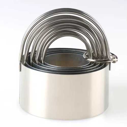 סט 5 מיקדים עגול נירוסטה 4.5/5.5/6.5/7.5/8.5 ס